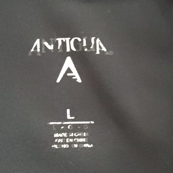 PORTLAND TRAIL BLAZERS QUARTER ZIP SIZE LARGE BLACK ANTIGUA BASKETBALL NBA - Picture 5 of 7